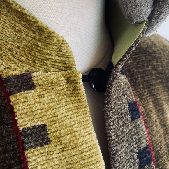 NWT Mina Norton Jacket Blazer Asian Inspired Chenille USA L - Picture 6 of 12